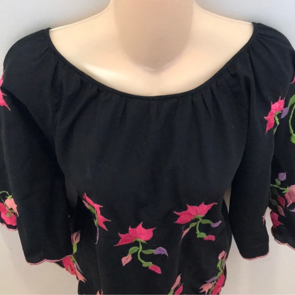 60's Floral Embroidered Tunic - Picture 6 of 6